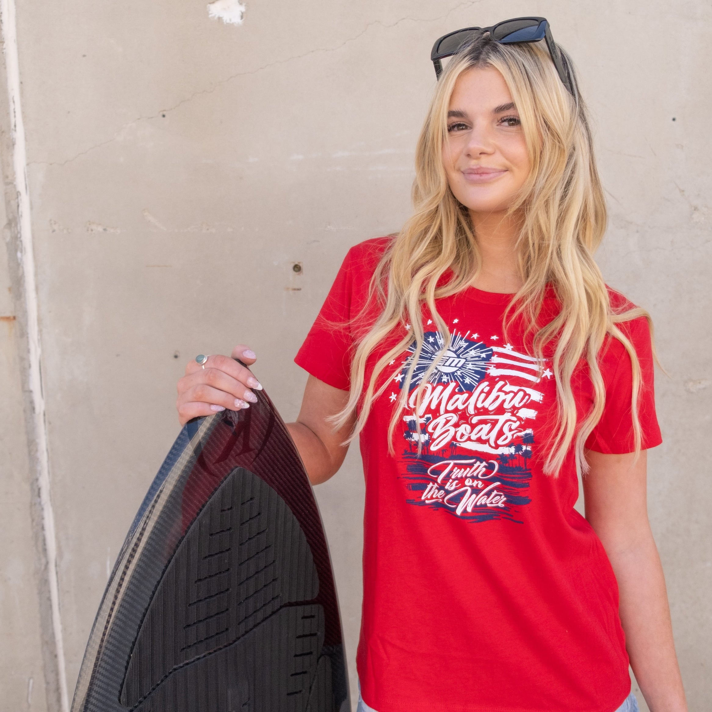Malibu Boats Stars and Stripes Tee Womens Tee